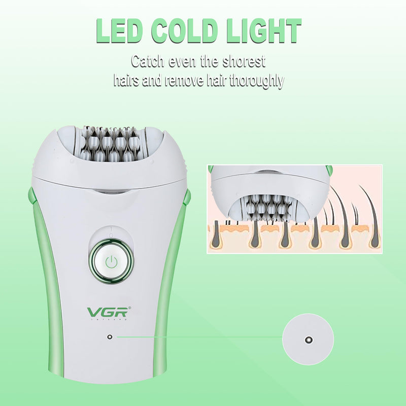 [Australia] - Epilators Hair Removal for Women, Glabrouse Skin Facial Hair Removal, Facial Hair Epilator with Eyebrow Trimmer for Women Face Sensitive Skin for Bikini, Face, Arm, Legs, Armpits, Green 