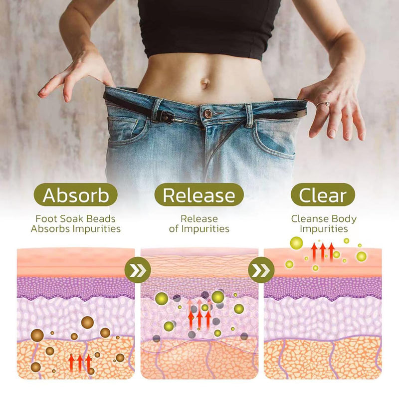 [Australia] - 50Pcs Herbal Detox Cleansing Foot Soak Beads, Herbal Detox and Shaping Foot soak Beads Body Detox Foot Soak Natural Herbal Foot Massage Beads, Relaxing and Soothing Experience for Men and Women 50pcs 