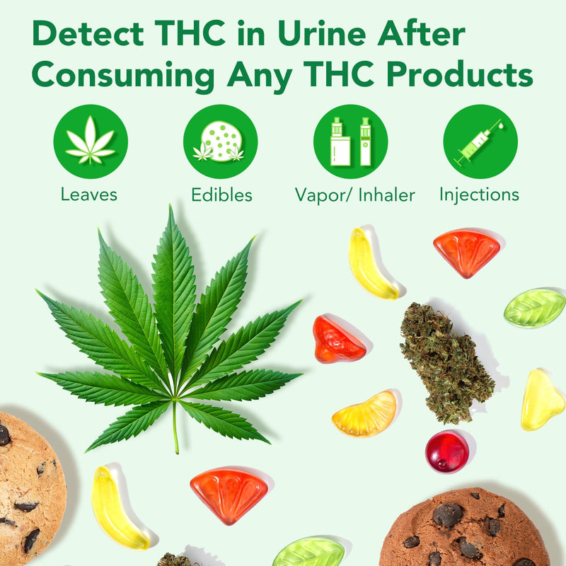 Easy@Home Marijuana Test Cup, THC Urine Drug Testing Kit, 5-Minute Results, Weed Cannabis Screening for Detox THC Flush, 1 Pack -#ECTH4-114A3