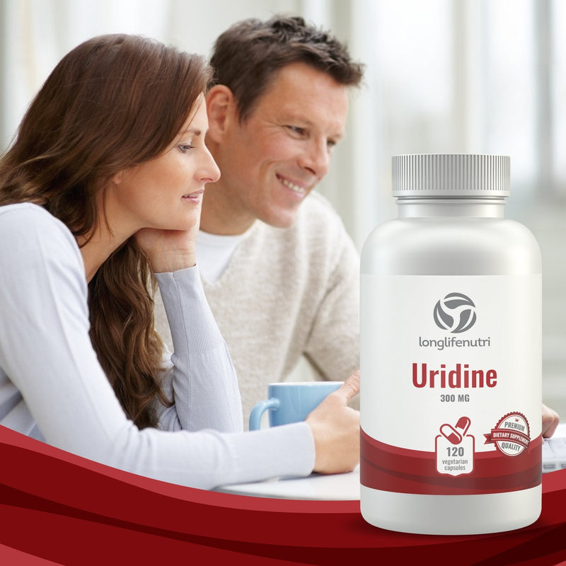 [Australia] - Uridine Monophosphate 300mg - 120 Veg Caps | Made in USA | Choline Enhancer for Brain & Memory | Supports Synapses Growth 120 Count (Pack of 1) 