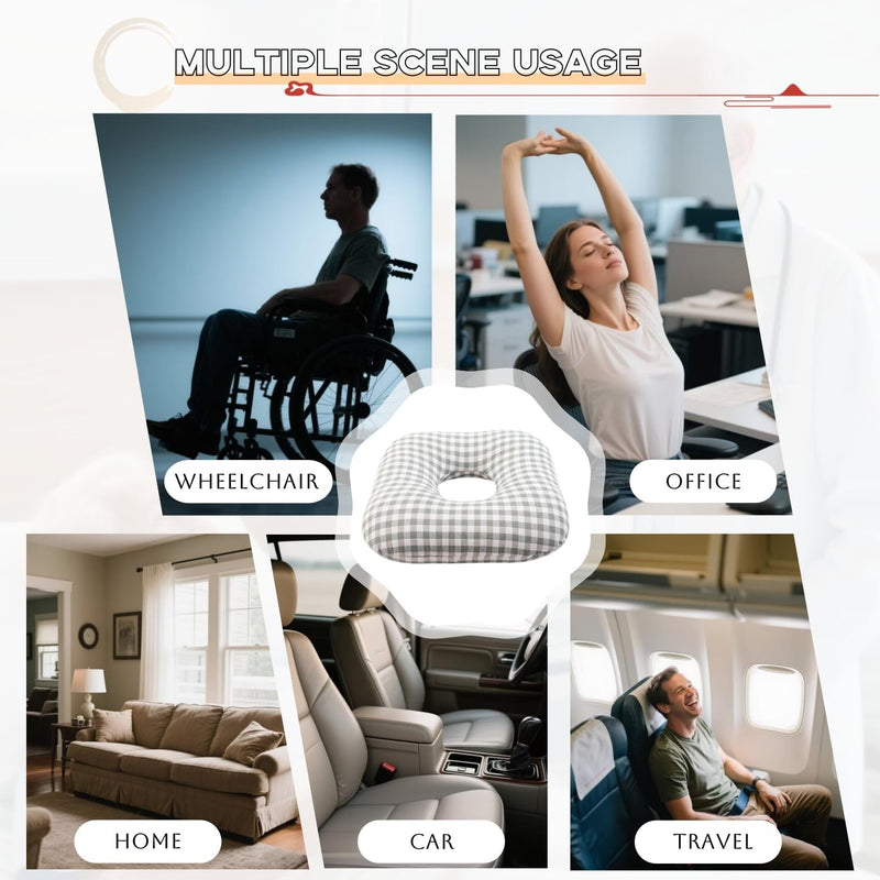 [Australia] - Anti-Bedsore Cushion,Pressure Ulcer Cushions,Medical Donut Pillow,Hemorrhoid Pillow for Hand and Foot Pressure Relief,Elbow,Ankle,Leg,Hip Support Pad,Large,Green Green Large 