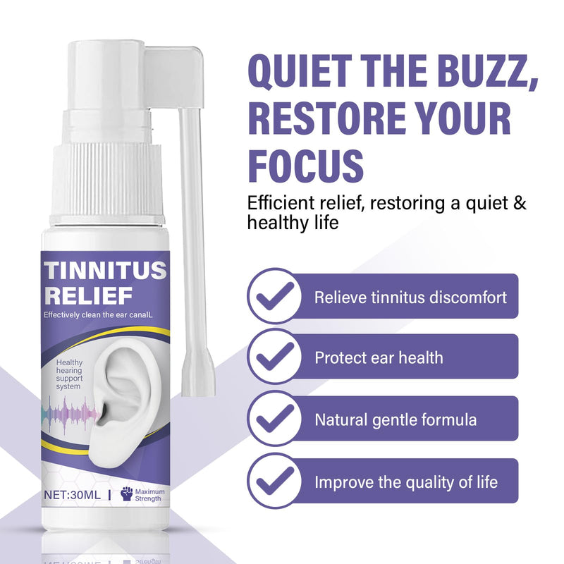 [Australia] - Tinnitus Relief-for-Ringing Ears, Tinnitus Treatment Spray, Reduce Ear Noise & Improve Hearing, Effective Reduce Ear Ringing Pruple 