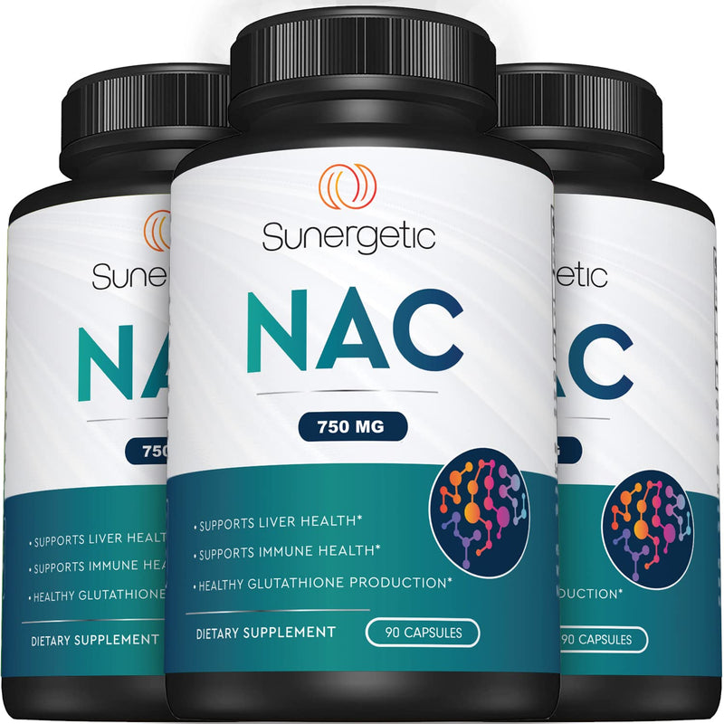[Australia] - Premium NAC Supplement N-acetyl Cysteine – 750mg Per Capsule – Supports Liver, Detox Immune, Cellular & Respiratory Health – 90 N acetyl Cysteine Capsules 