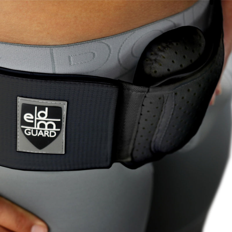 [Australia] - Everyday Medical Inguinal Hernia Support Belt for Men I Fits Left or Right Side I Post Surgery Men and Womens Hernia Support Truss for Inguinal, Groin Hernias I Adjustable Waist Strap I Black | S/M Small/Medium (34-44 IN) 