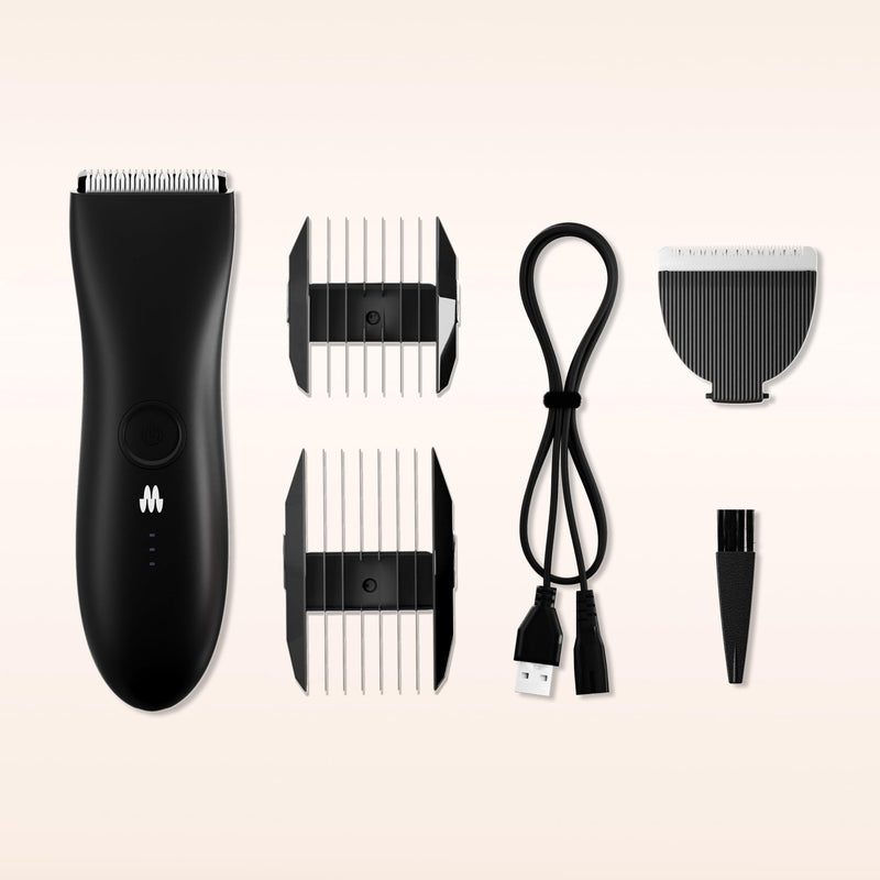 [Australia] - MERIDIAN The Trimmer Original - Body Hair Trimmer for Men, Electric Shaver for Pubic Hair, Chest, Legs & Bikini, Waterproof & Rechargeable, Onyx 3. Onyx 