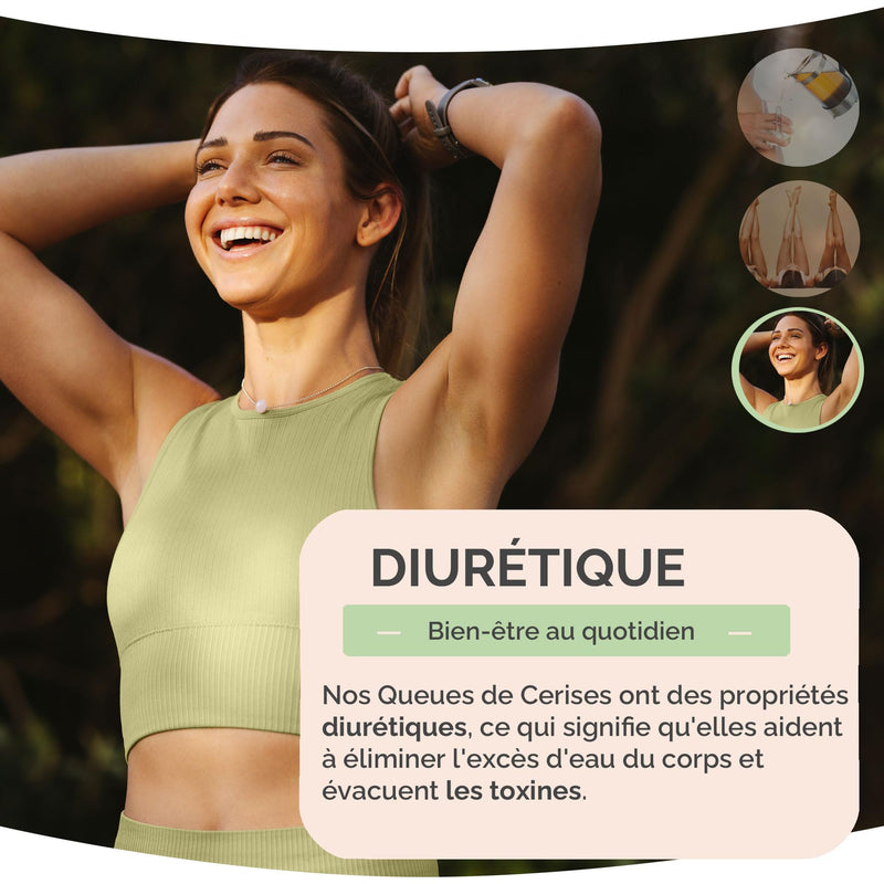 [Australia] - Herbes du Monde – Sliced cherry stems – Your ally in losing weight – Diuretic and slimming herbal tea – 3 sachets of 100 g each Unflavoured 