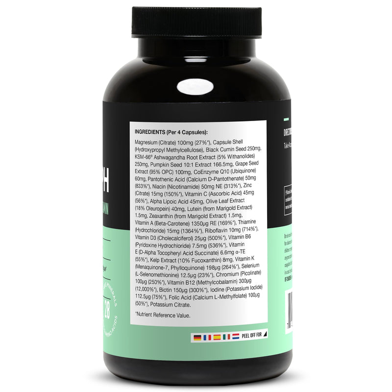 LEGION Triumph Daily Sport Multivitamin Supplement - Vitamins and Minerals for Athletes Helps with Energy for Sports & Bodybuilding Workouts - 240 Capsules, 30 Servings (Men) Men