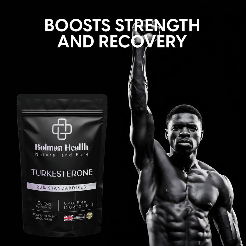 Turkesterone Capsules | 1000mg Ajuga Turkestanica Extract (20% Standardised) | Supports Strength, Muscle Function & Recovery | 60 Vegan Capsules | Non-GMO | Turkesterone Supplement