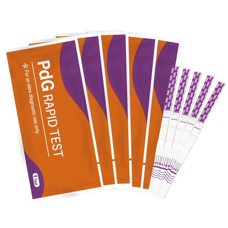 AssuTest PdG Test Strips Progesterone Urine Test for Confirming Ovulation, At-Home Fertility Ovulation Test, Detection Accuracy, Individually Foil-Sealed, 5 Count