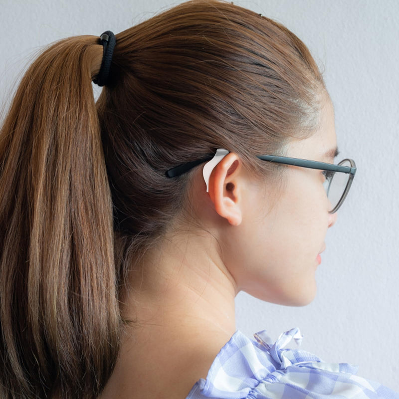 [Australia] - Glasses Ear Hooks Anti-Slip Silicone Glasses Ear Hooks Gjixni 10 Pairs of Glasses Holder Soft Hook Holder Non-Slip Holder Glasses Hanger Comfort Covers Hanger Tips for Sunglasses (Transparent) 