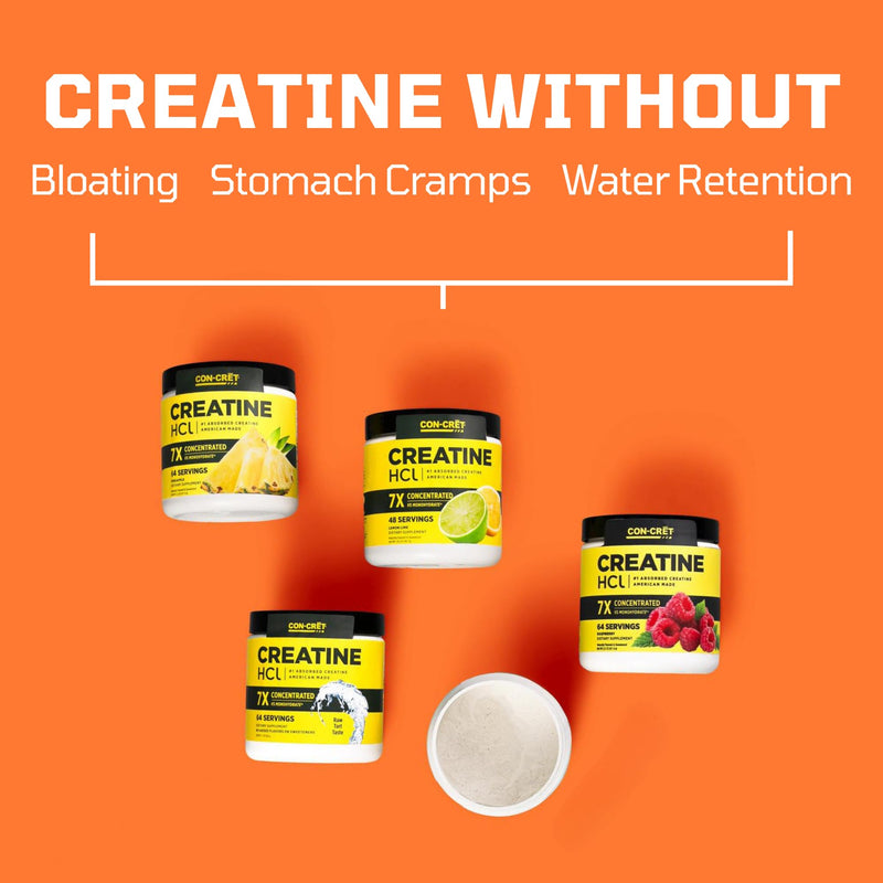[Australia] - Creatine HCl Powder | Supports Muscle, Cognitive, and Immune Health | Unflavored Creatine (64 Servings) Raw Unflavored 64 Servings (Pack of 1) 