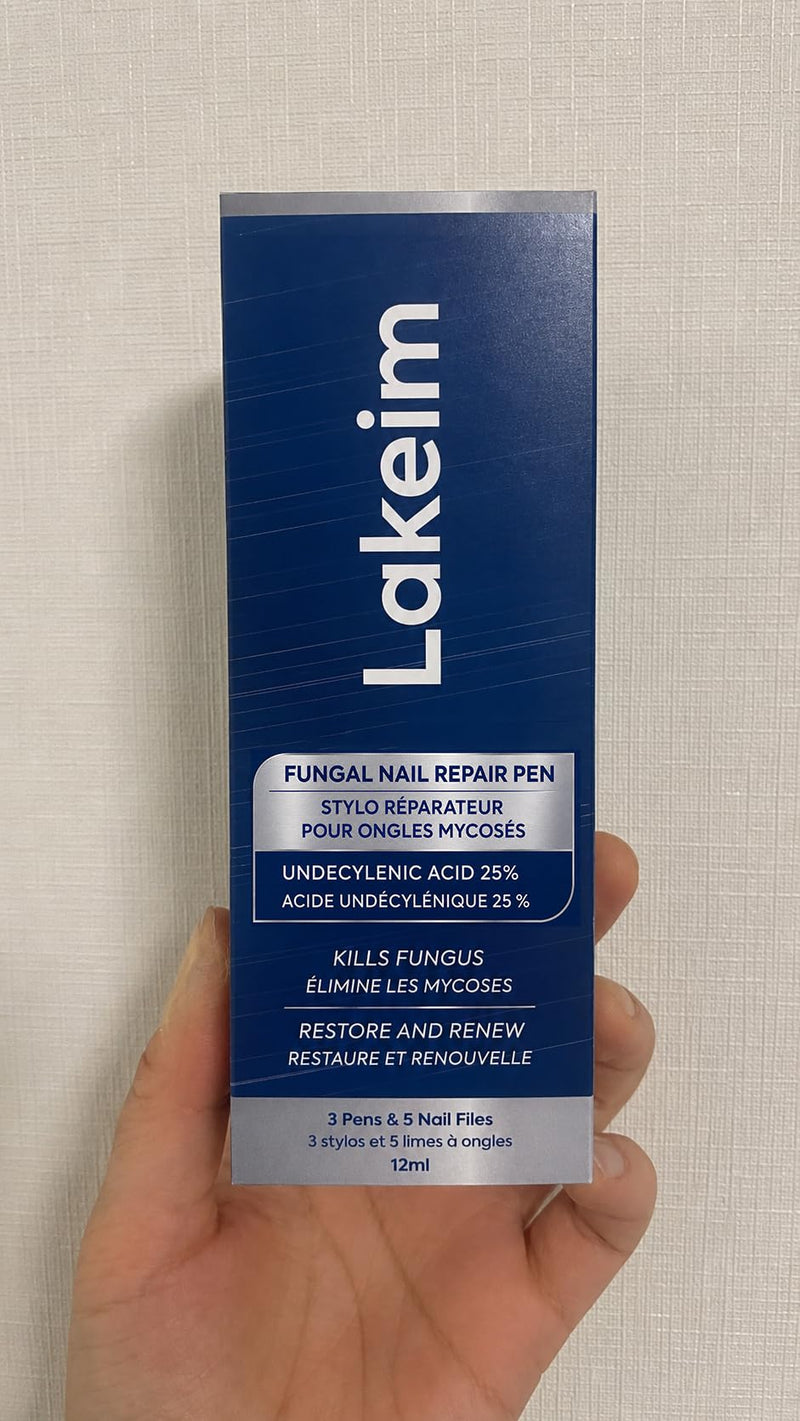 Toenail Fungus Treatment Extra Strength: 25% Undecylenic Acid & Tea Tree Oil - Repairs Yellow Thick Brittle Toe and Fingernails - 3 Pens with 5 Nail Files 0.14 Fl Oz (Pack of 3)