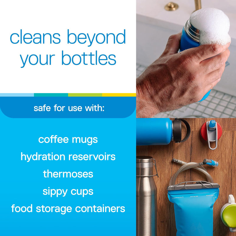 [Australia] - Bottle Bright Single Pack (12 Tablets)- Clean Stainless Steel, Thermos, Tumbler, Insulated and Reusable Water Bottles –Cleaning Tablets are Easy and Safe to Use 12 Count (Pack of 1) 