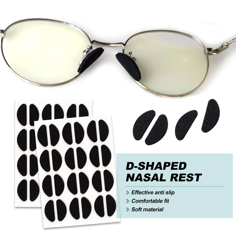 [Australia] - Nose pads glasses self-adhesive 24 pairs of non-slip pads glasses nose pads soft glasses pads nose protection for glasses sunglasses 