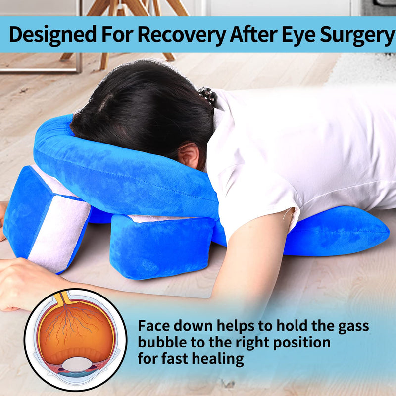 [Australia] - Face Down Pillow After Eye Surgery, Breathe Easy Retinal Detachment Pillow, Vitrectomy Macular Hole Recovery Equipment for Post Eye Surgery Recovery 
