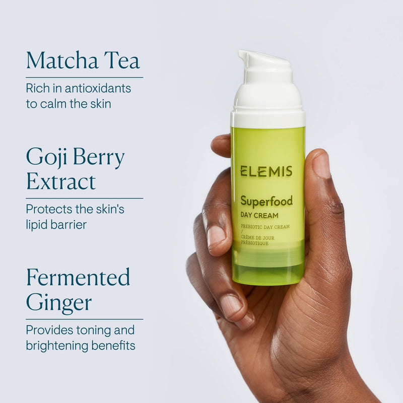 ELEMIS Superfood Day Cream | Vitamin-Rich Lightweight Prebiotic Daily Moisturizer Replenishes, Hydrates and Protects for Radiant, Healthy Skin | 50 mL | Vitamin-rich lightweight prebiotic daily moisturizer that replenishes, hydrates, and protects for r...