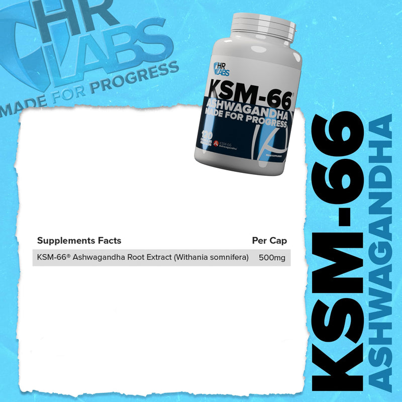 KSM-66 Ashwagandha, Sleep Aid, Stress Reduction, Improves Libido, Testosterone Levels, Immune & Cognitive Function, 120 x 500mg Capsules, Unflavoured