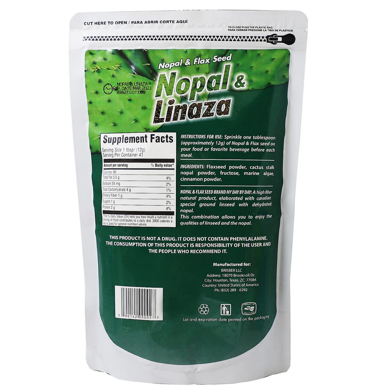 [Australia] - My Day by Day, Nopal and Flax Seed, Natural Fiber, 17.6 Oz, Bag 
