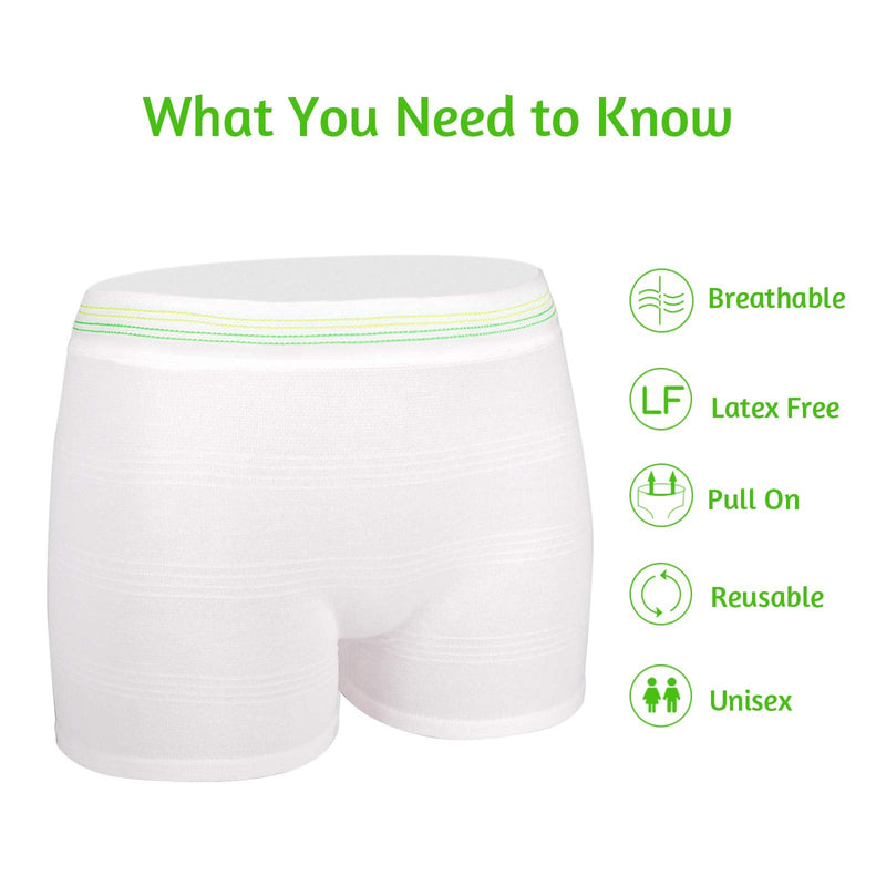 [Australia] - 12 Pack Mesh Underwear Postpartum Hospital Provide Washable Breathable Panties Undies for Delivery, Surgical,Traveling Large/X-Large (Pack of 12) 