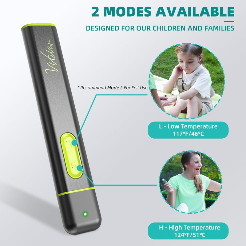 [Australia] - Insect Bite and Sting Relief, Rechargeable Bug Bite Itch Relief Thing for Mosquito Bites, Chemical-Free Insect Bite Healer, Fast Symptom Relief from Itching and Swelling - Grey Deep Grey 
