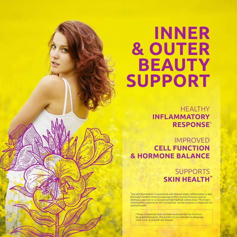 [Australia] - Source Naturals Evening Primrose Oil - Hexane-Free - 500mg - GLA Yield: 50 mg - Cold-Pressed - 180 Softgels 1 