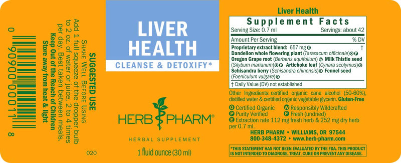 [Australia] - Herb Pharm Liver Health Herbal Formula for Liver and Gallbladder Support - 1 Ounce 1 Fl Oz (Pack of 1) 