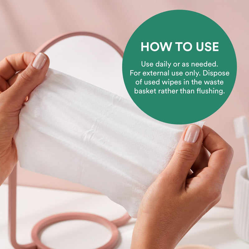 [Australia] - Love Wellness pH Balancing Wipes for Women | Feminine Hygiene for Cleansing with Aloe Vera | Fragrance-Free Intimate Health | Moisturizing, Soothing & Calming for Sensitive Skin | Travel Size | 3-Pack 