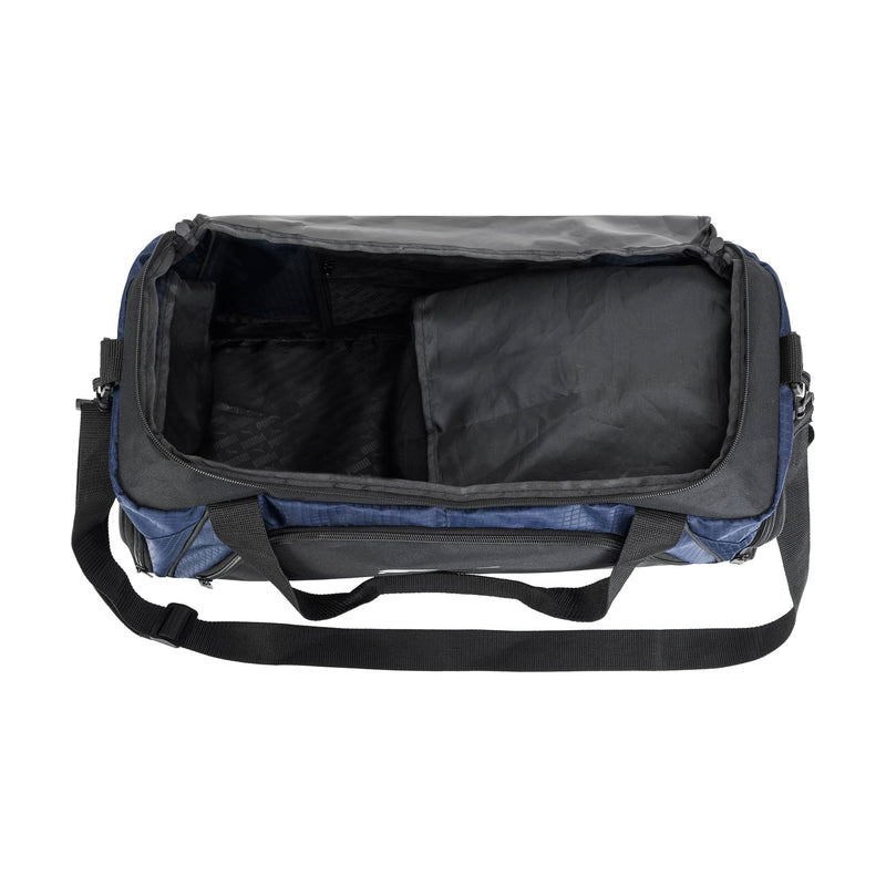 PUMA unisex-adult Accelerator Duffel Bag with Removable Strap & Shoe Pocket New Navy/Black One Size
