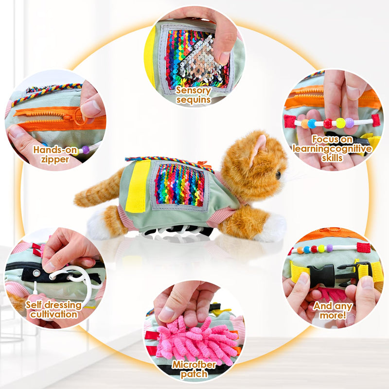 [Australia] - Fidget Blanket, Nesting Blanket for Dementia Sufferers, Seniors & Dementia Occupation Hands, Fidget Sensor Blanket for Dementia, Gift and Activities for Seniors with Alzheimer's or Dementia 