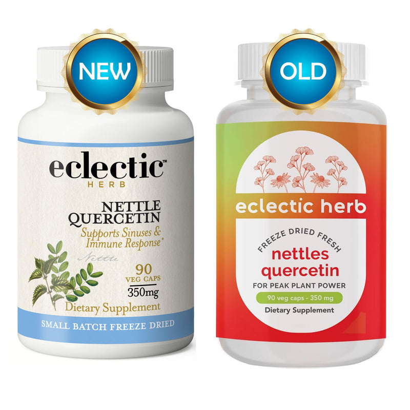 [Australia] - Eclectic Institute Raw Freeze-Dried Non-GMO Nettle Quercetin Capsules | Sinus, Nasal, Immune Support | 90 CT 
