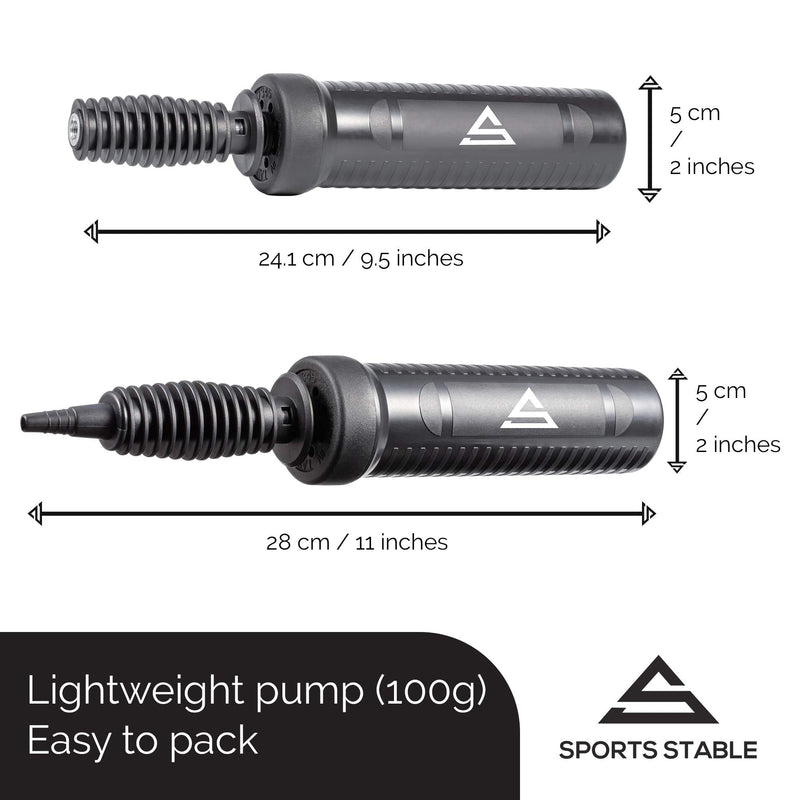 [Australia] - Exercise Ball Pump, Dual Inflation Manual Air Pump for your Gym Ball, Swiss Ball, Yoga ball, Pool Inflatables and Party Balloons 
