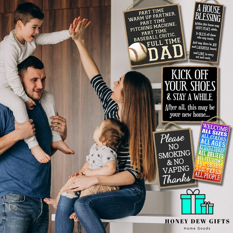 [Australia] - Honey Dew Gifts Door Signs, Shhh Baby is Sleeping Please Leave Packages at The Door 5 inch by 10 inch Hanging Baby Sleeping Sign for Front Door, 75526 