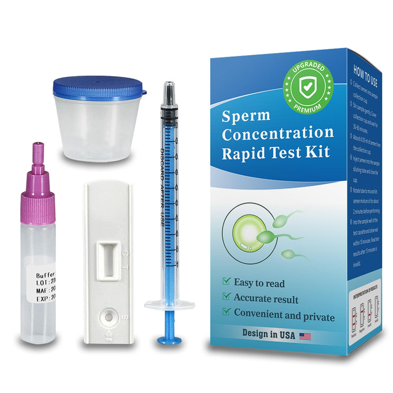 Fertility Home Test Kit for Men-Trak Plus Male Fertility Testing System- Shows Normal or Low Sperm Count- Easy to Read Results-Convenient, Accurate, Private 1 Count of 1