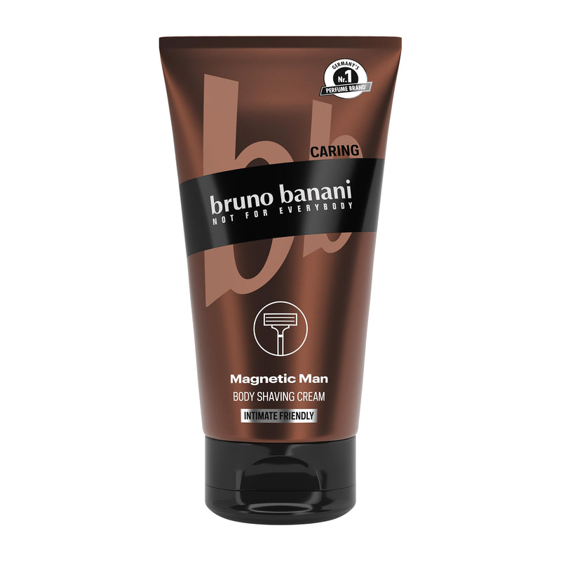 [Australia] - bruno banani Body Shaving Cream Magnetic Man, 3-in-1 shaving cream with a captivating, woody scent, 150ml 