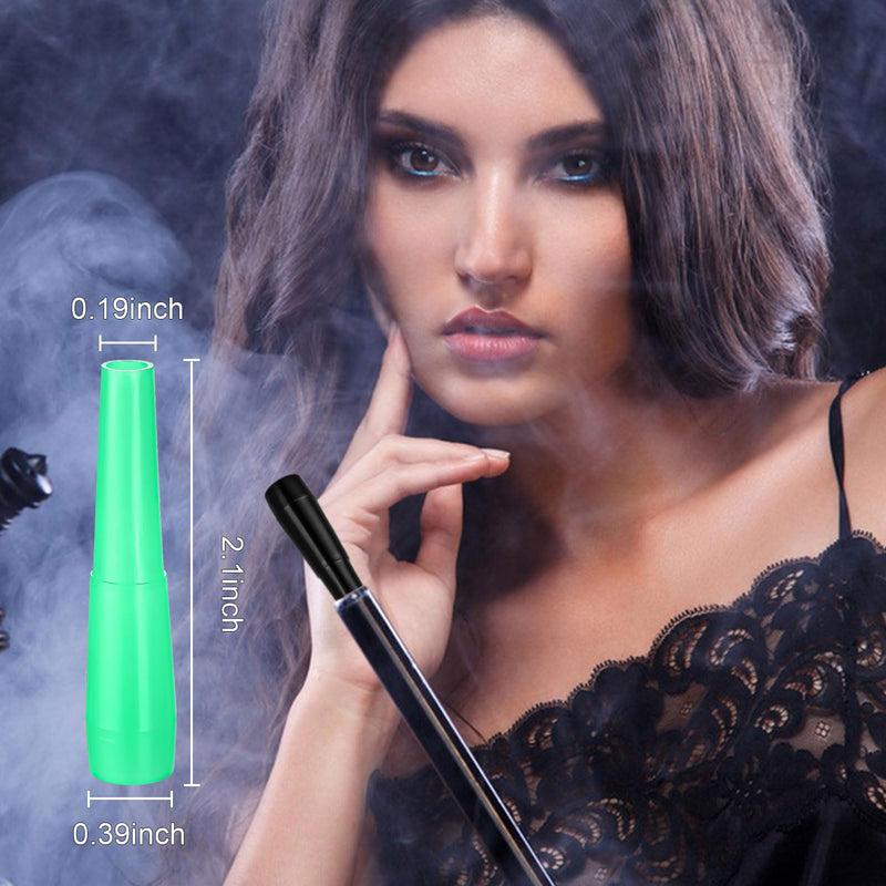 [Australia] - 100pcs Hookah Tips Disposable Shisha Hookah Mouth Tips Individual Wrapped Mixed Colors Mouth Tips for Most Hookah Mouthpiece Handles Made of BPA-Free Plastic - No Burrs Gift Box 
