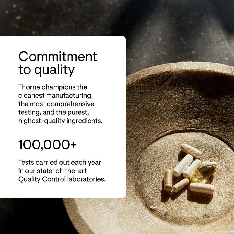 THORNE Omega-3 with CoQ10, Fish Oil Supplement with EPA & DHA, 90 Softgels 1 Count (Pack of 90)