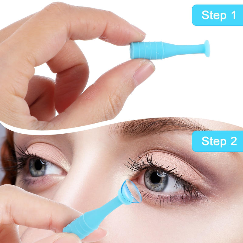 [Australia] - Oruola Pack of 6 contact lens suckers, contact lens suckers, soft lenses, soft contact lens remover tool for RGP and scleral lenses, silicone eye contact lens piston suction cup, 3 colors 