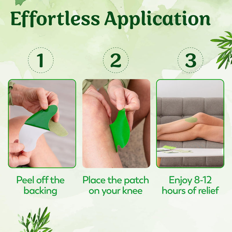 [Australia] - FLexiknee Herbal Knee Patch Set - Natural Wellness Adhesive Patches for Knees - Maximum Strength Warming Relief Pads for Soreness, Swelling, Stiffness, and Joint Discomfort - 1 Pack, 12 Total Patches 