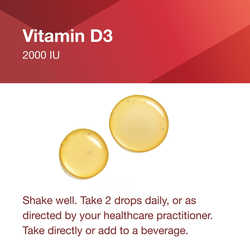 PROTOCOL FOR LIFE BALANCE Liquid Vitamin D3 2,000 IU, Immune*, 1 fl oz | Immune Support Strong Bones and Teeth Health* 1 Fl Oz (Pack of 1)