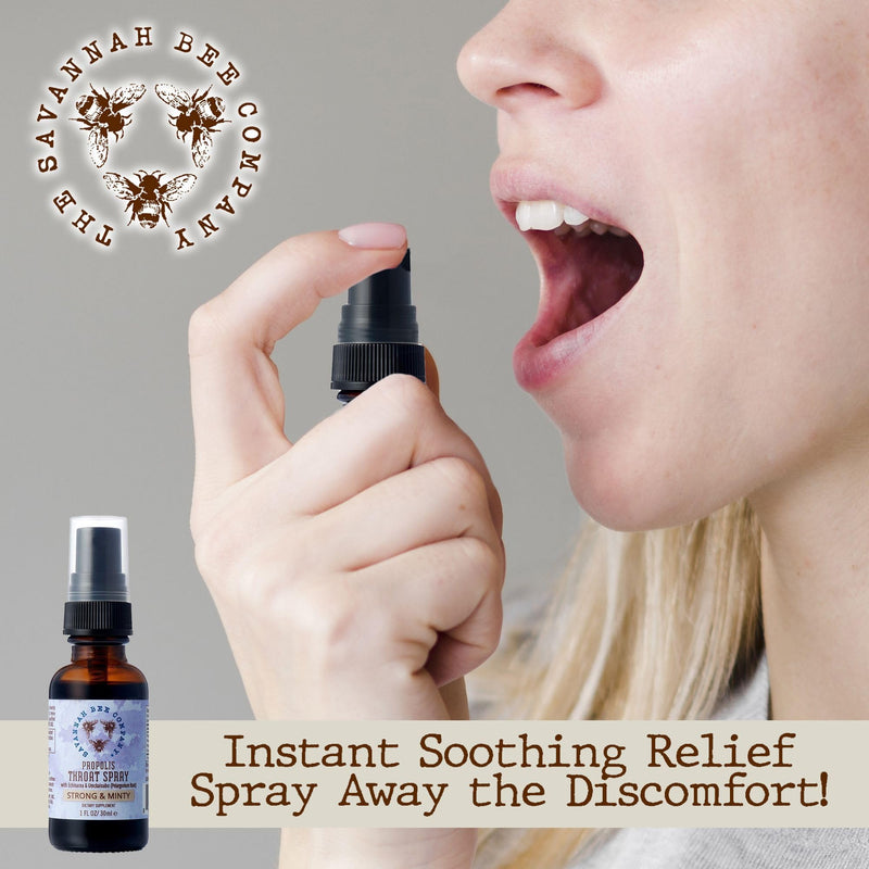 [Australia] - Savannah Bee Company Sweet Mint Flavor Propolis Spray - 1 Fl Oz 