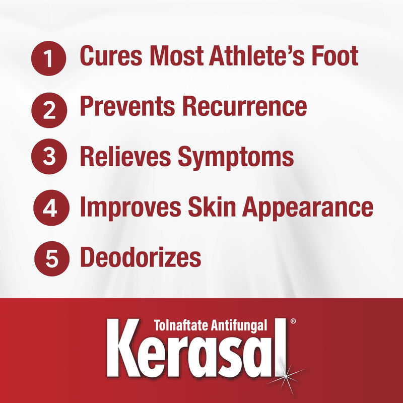 [Australia] - Kerasal 5-In-1 Athlete's Foot Invisible Powder Spray, Athlete's Foot Spray, 2 oz 