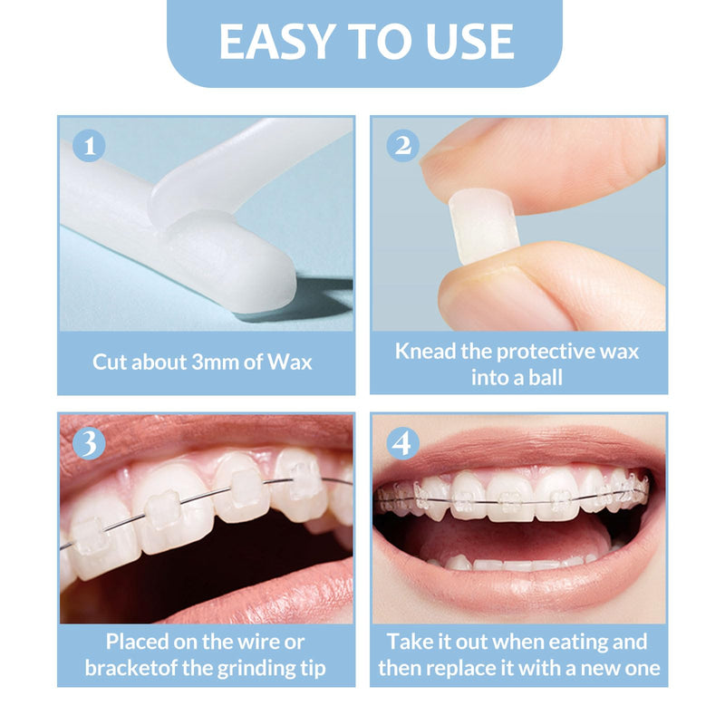 [Australia] - Sularpek 10 pieces/50 strips orthodontic wax for braces, braces wax, orthodontic wax, dental wax for braces, braces wax to relieve irritation pain 