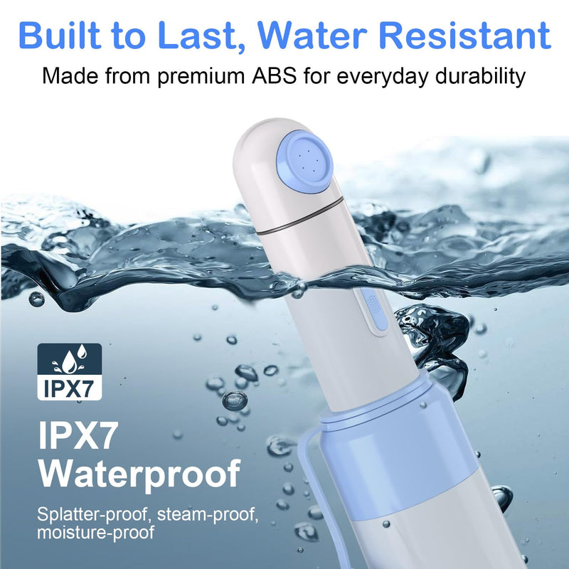 [Australia] - Portable Bidet Toilet Aids Wiper Tool Set for Travel | 450mAh Battery | 350ML Bottle | IPX7 Waterproof | USB-C Charging | Compact & High-Powered with 2 Pressure Modes for Wiping and Personal Hygiene 