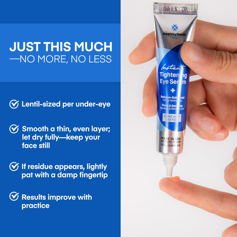 [Australia] - Instant Under Eye Lift Serum - Reduces Eye Bags, Wrinkles, Puffy Eyes, Dark Circles & Crow‚Äôs Feet in Minutes - Advanced Firming Polysaccharide Formula for Mature Skin - 20 mL 0.68 Ounce (Pack of 1) 