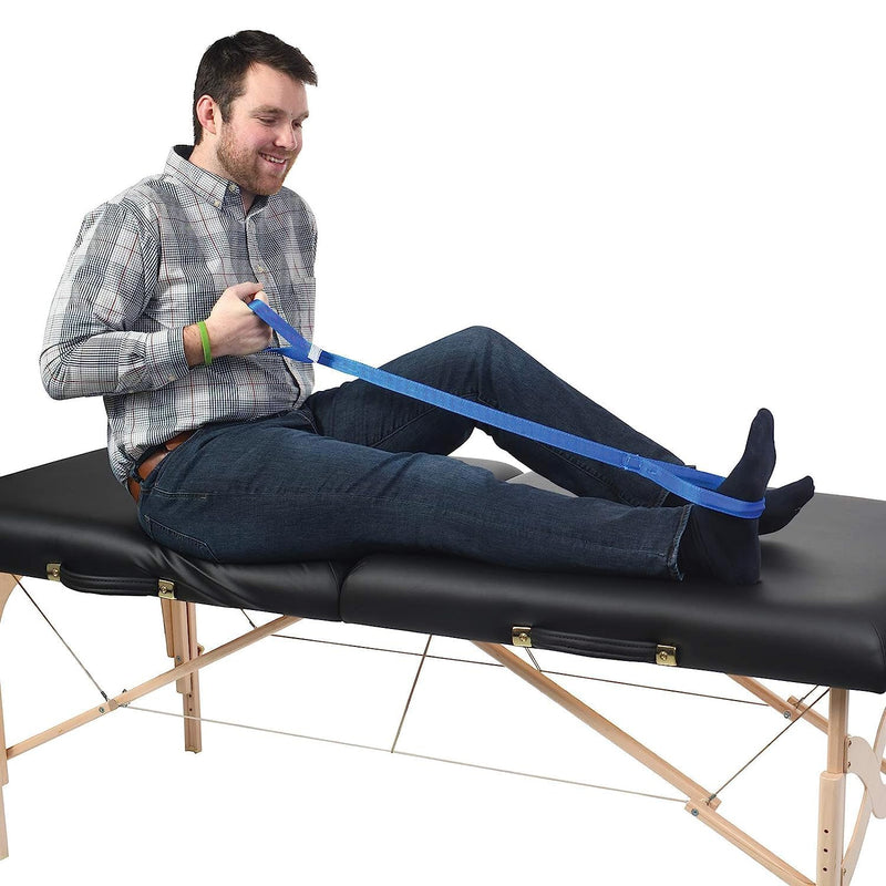[Australia] - Sammons Preston Soft Flexible Leg Lifter, 34" Long, 2 Pack, Leg Strap with Loops for Hands & Feet, Easy to Use Mobility Aid & Leg Riser for Getting in & Out of Beds, Cars, & Wheelchairs 3 Pack Flexible - 34" 