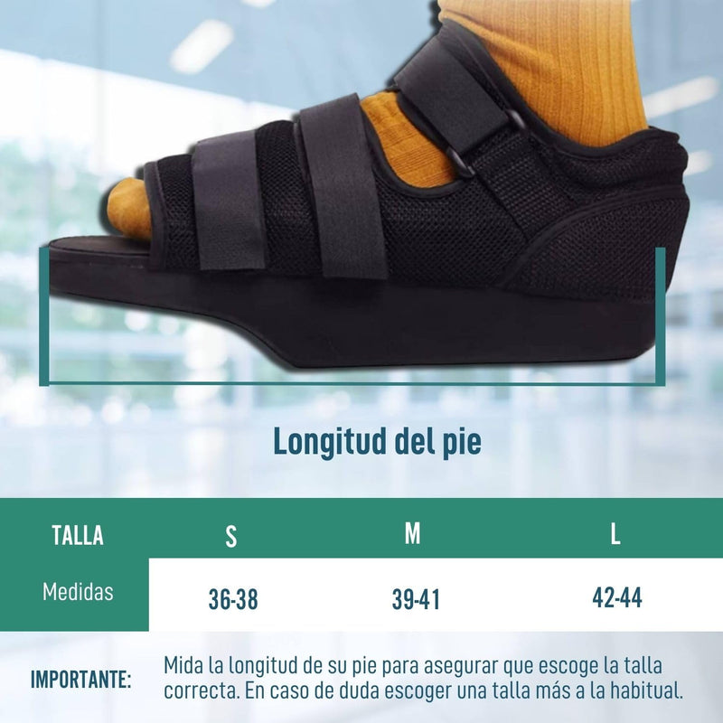 [Australia] - OrtoPrime Post-Operative Shoe with Adjustable Stem Orthopedic Shoes for Foot Surgery Double-Sided Post-Surgical Shoe (Size L (42-44) TALLA L (42-44) 