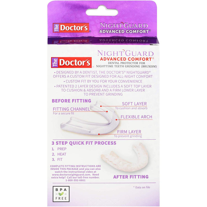 [Australia] - The Doctor's Nightguard, Dental Guard for Teeth Grinding (1 Count (Pack of 1)) 