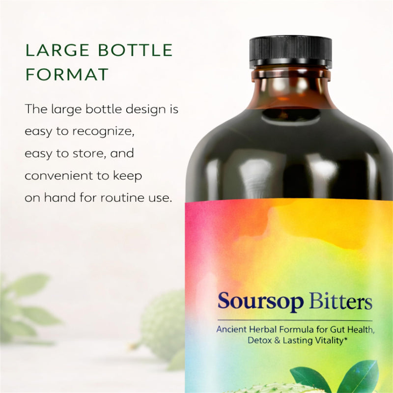 Soursop Bitters Herbal Liquid Supplement, Botanical Bitter Formula for Daily Wellness Routine, Easy to Use Liquid for Home, Travel & Everyday Use (1) 1
