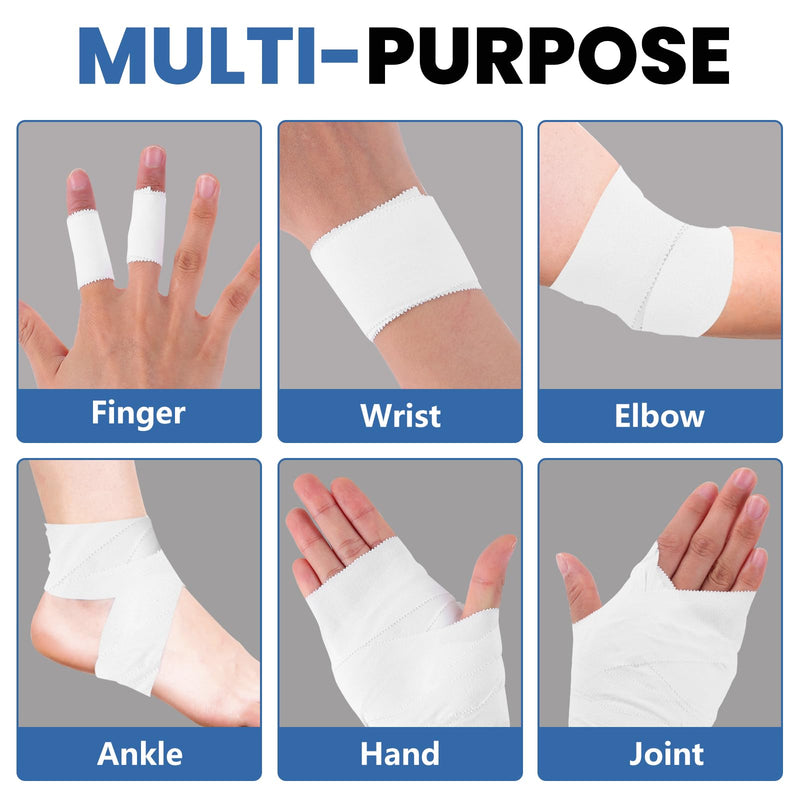 [Australia] - 8 Pack Athletic Tape, White Sports Tape, Easy Tear Wrist Tape, Strong Adhesion Tapes for Boxing, Gymnastics, Hockey, Soccer, Lacrosse and First Aid(1.5in x 184ft Total) 