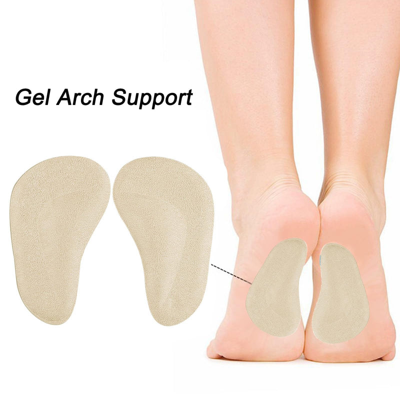 [Australia] - 6 pairs of arch pads, gel arch support insoles, flat foot insoles, high arch orthopedic insoles, silicone foot insoles insoles for foot pressure and foot pain relief 